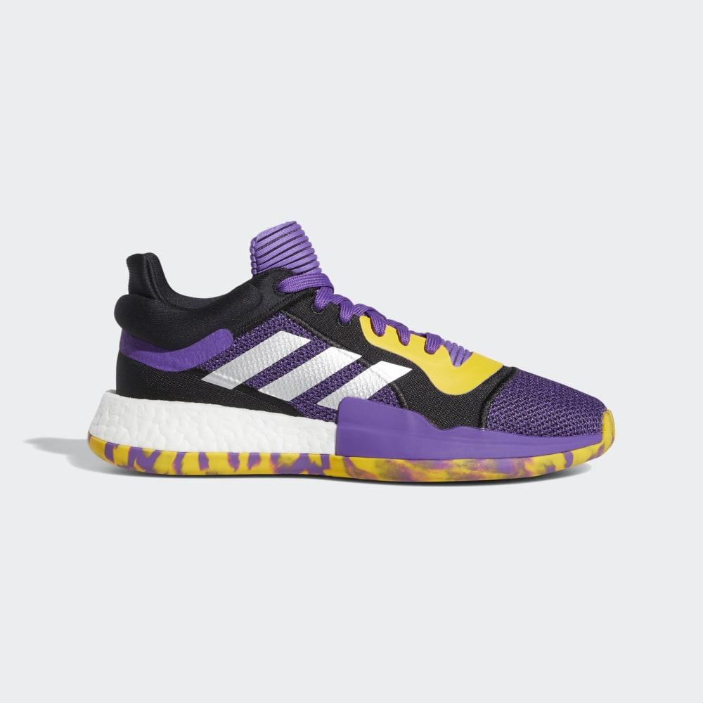 Adidas Men's Marquee Boost Low Basketball Shoes Purple/Gold Ireland G27746